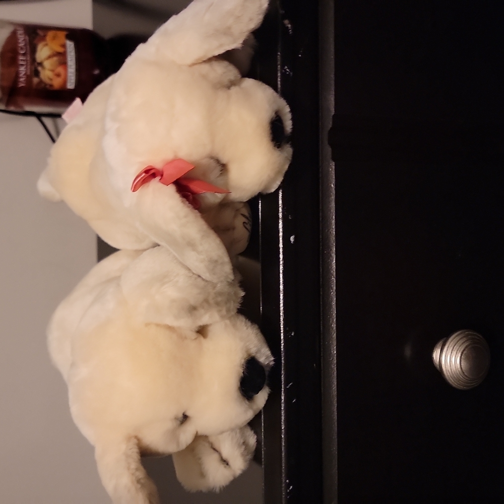 Limited edition spike and lily Victoria secret stuffed dogs